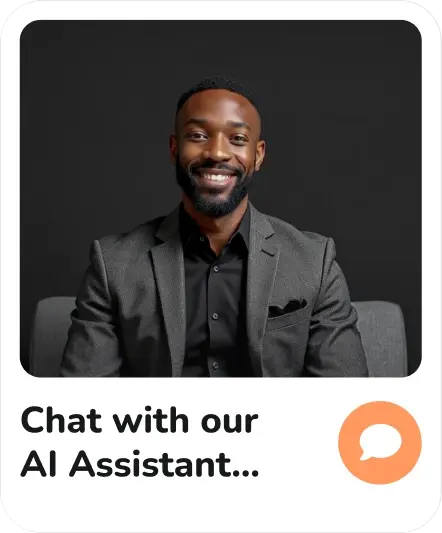 Chat launcher: Chat with our AI Assistant