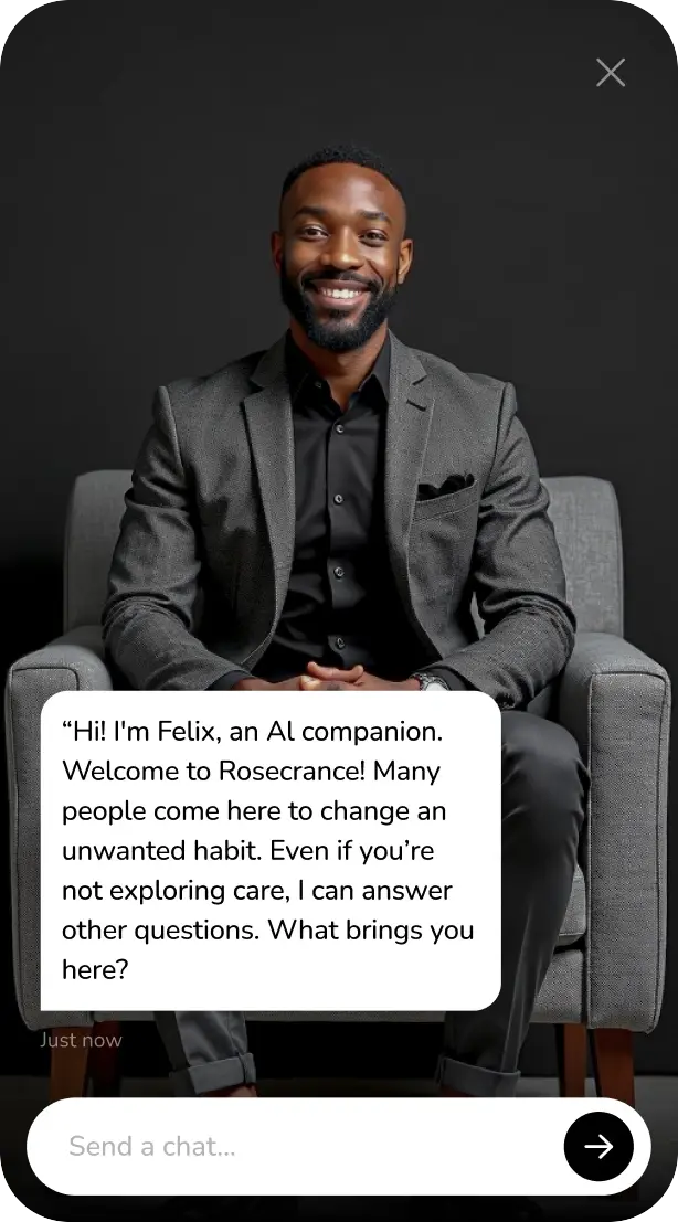 WebChat conversation with an AI companion named Felix